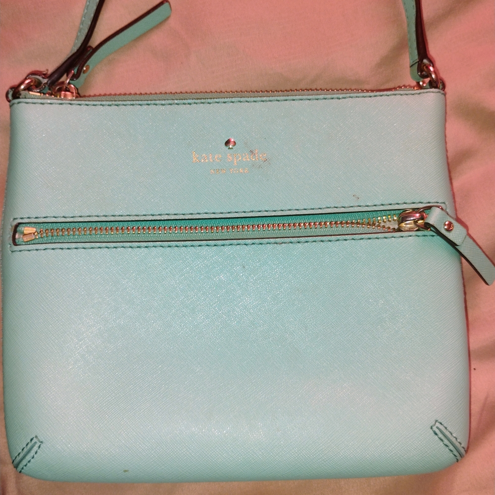 Kate Spade Green Crossbody Bag with Gold Accents. Just Like New*